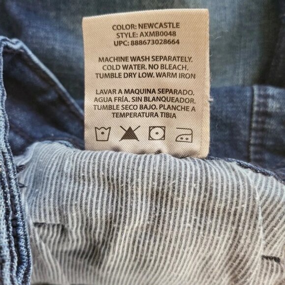 TK Axel Men's Dark Wash Slim Boot Denim Jeans Sz 38x32 - Picture 5 of 5